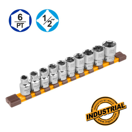 INGCO Καρυδάκια 1/2" Σετ 10 τεμ. (HKTS12103)