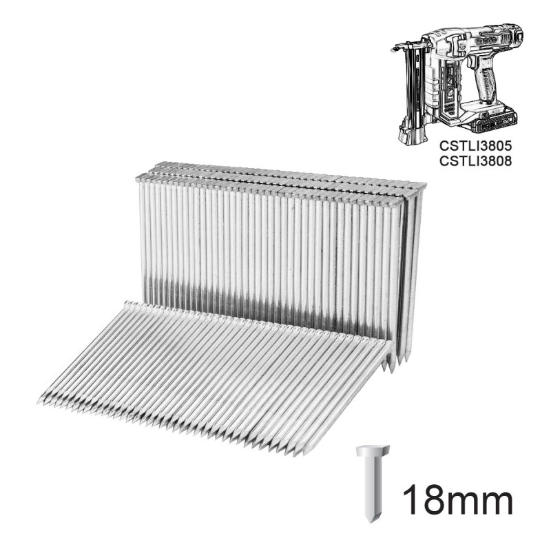 INGCO Καρφιά (Τοίχου) Καρφωτικού CBNLI38.. 18mm 1200τεμ. (ANA12018)