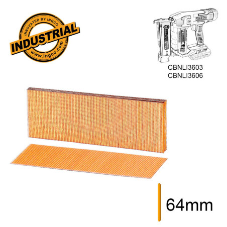 INGCO Καρφιά Ακέφαλα Καρφωτικού Ga23 CBNLI36.. 25mm 10.000 τεμ. (ANA06825)