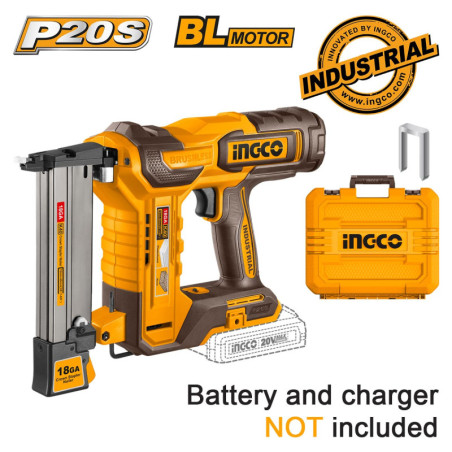 INGCO Καρφωτικό Διχάλων Μπαταρίας 20V Li-Ion SOLO +Βαλίτσα (CCSNLI6005)