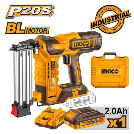 INGCO Καρφωτικό Μπαταρίας 20V Li-Ion + Βαλίτσα (CBNLI5008E)