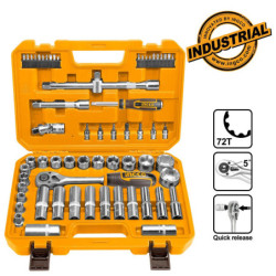 INGCO Κασετίνα Καρυδάκια 1/2" Σετ 62 τεμ. (HKTS12602)