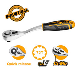 INGCO Καστάνια Καμπυλωτή 1/2" 72Τ (HRTH8412)