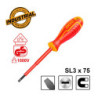 INGCO Κατσαβίδι Ηλεκτρολόγου VDE Ίσιο SL3x75mm (HISD813075)