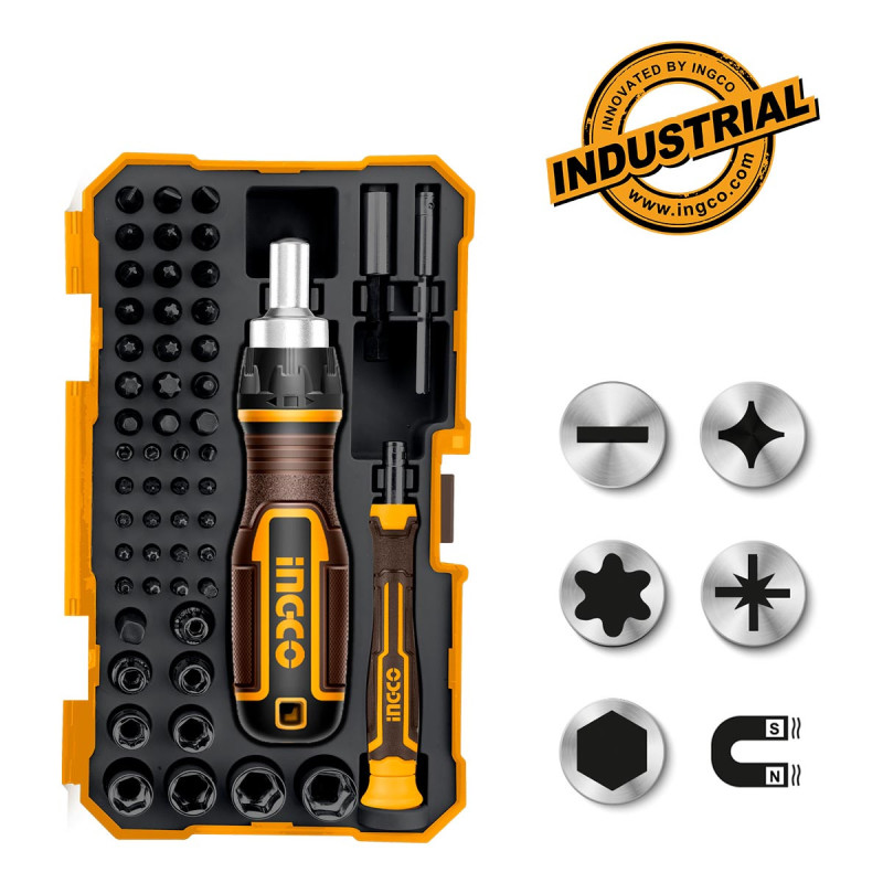 INGCO Κατσαβίδι με Μύτες Σετ 55 τεμ. (HKSDB0558)