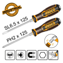 INGCO Κατσαβίδια Χτυπητά Σετ 2 τεμ. (HGTST0208)