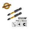 INGCO Κατσαβιδόμυτες Impact PH2x50mm 2 τεμ. (SDBIM71PH250)