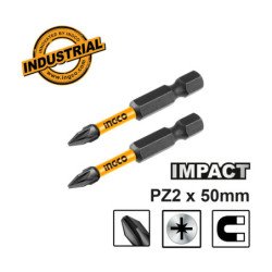 INGCO Κατσαβιδόμυτες Impact PZ2x50mm 2 τεμ. (SDBIM71PZ250)