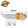 INGCO Κλειδιά Torx Μακριά T10-T50mm Σετ 9 τεμ. (HHK13092)