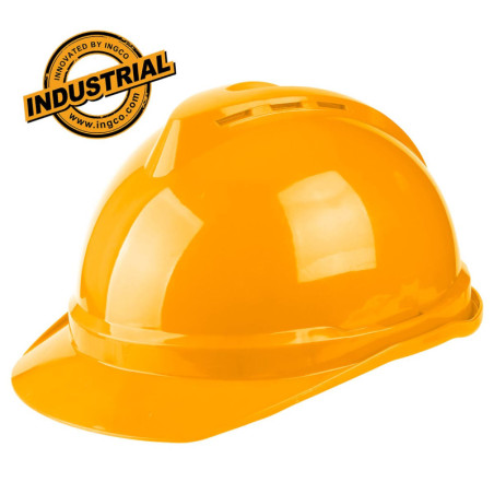 INGCO Κράνος Ασφαλείας με Προστασία 4 Σημείων Κίτρινο (HSH201)