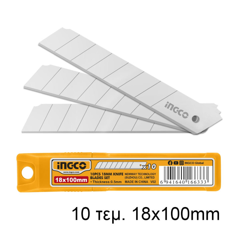 INGCO Λάμες Φαλτσέτας 18mmx100mm (HKNSB112)