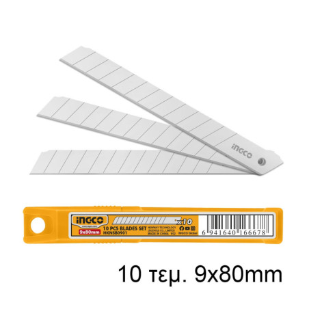 INGCO Λάμες Φαλτσέτας 9mmx80mm 10τεμ (HKNSB0901)