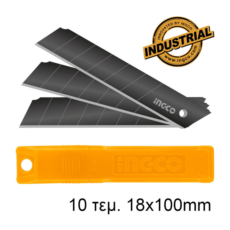INGCO Λάμες Φαλτσέτας Μαύρες 18mmx100mm (HKNCB181)
