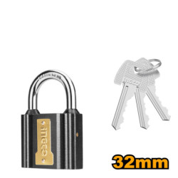 INGCO Λουκέτο Μαύρο Σιδερένιο 32mm (DIPL0301)