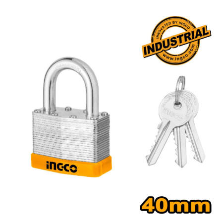 INGCO Λουκέτο με πλαστική επένδυση 40mm (DLPK0401)