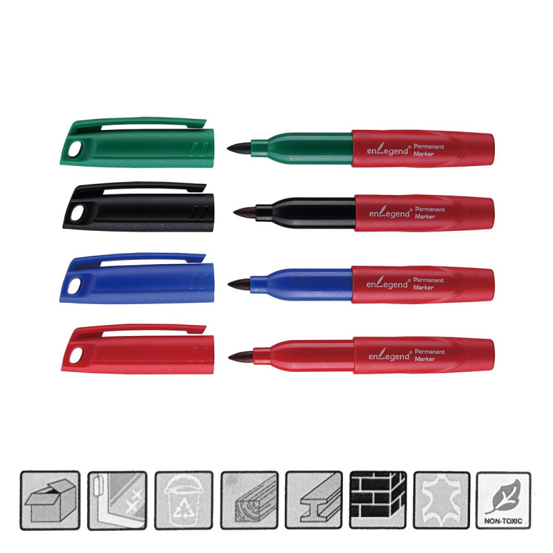 ΚΙΝΑ Μαρκαδόρος Μίνι Ανεξίτηλος (4 Χρώματα) (101272)