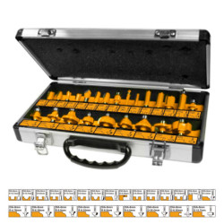 INGCO Μαχαίρια Ρούτερ Σετ 24 τεμ. Πλήρες (AKRT24061)