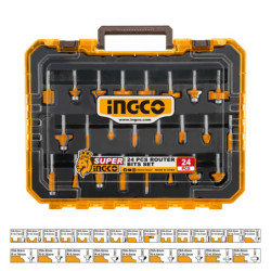 INGCO Μαχαίρια Ρούτερ Σετ 24 τεμ. Πλήρες (AKRT24062)