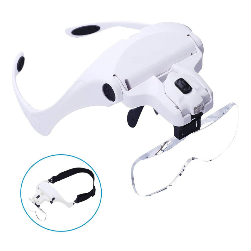 ΚΙΝΑ Μεγεθυντικός Κεφαλής με 2 Led Φως και 5 Μεγεθύνσεις (989202)