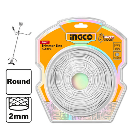 INGCO Μεσινέζα Στρογγυλή 2mm x 120m (ALS2001)
