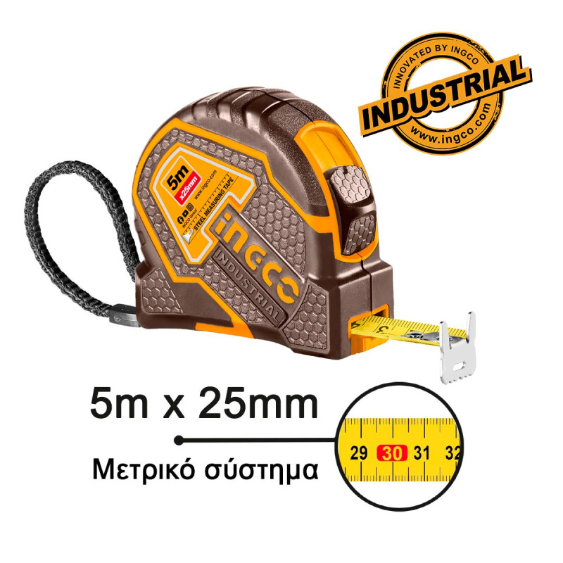 INGCO Μετροταινία Profi 5m x 25mm (HSMT88051E)