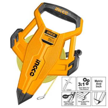 INGCO Μετροταινία Ανοιχτού Τύπου 50m x 12.5mm (HFMT8350)