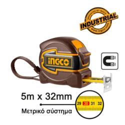 INGCO Μετροταινία με Μαγνήτη 5m x 32mm (HSMT80532M)