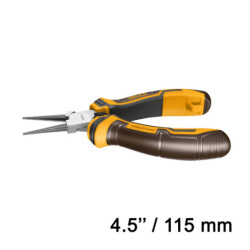 INGCO Μίνι Μυτοτσίμπιδο Στρογγυλό Ίσιο 115mm (HMNP08115)