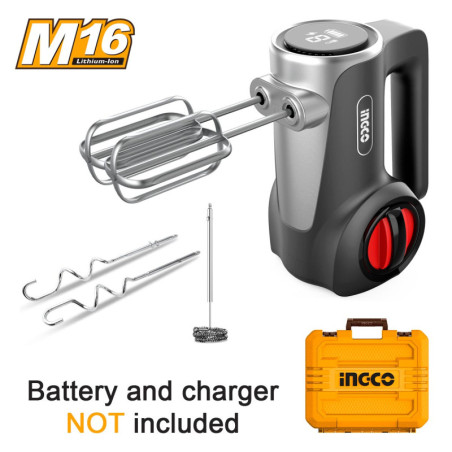 INGCO Μίξερ Χειρός Μπαταρίας 16V Li-Ion SOLO (CHM022K)