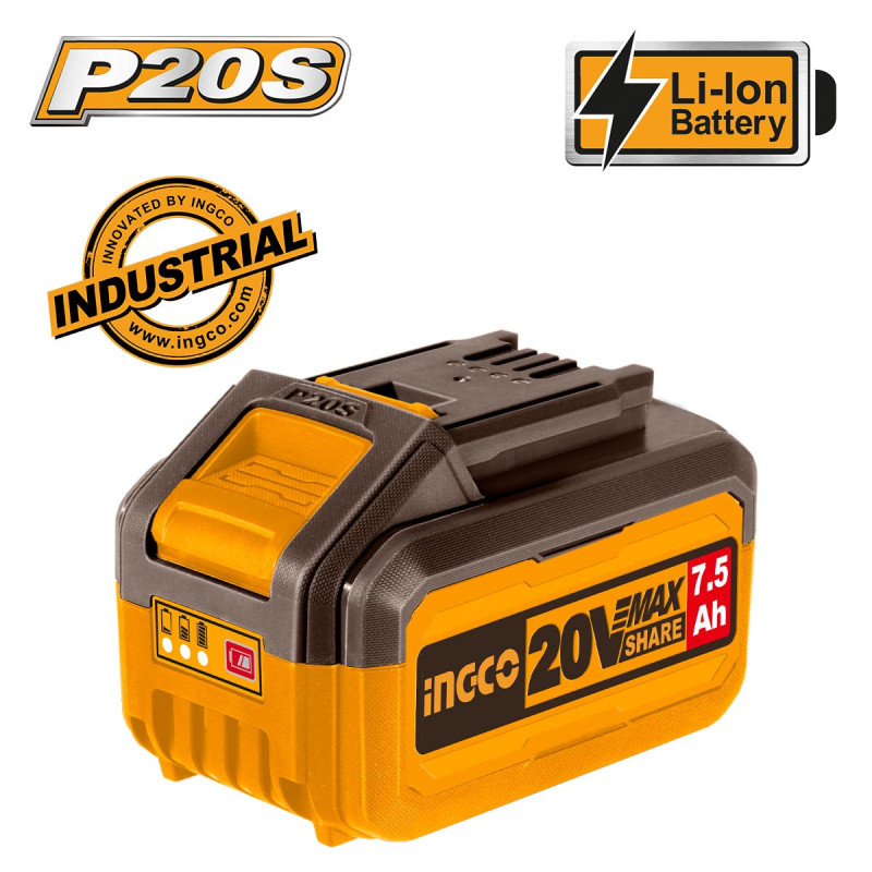 INGCO Μπαταρία 20V 7.5Ah Li-Ion (FBLI2075)