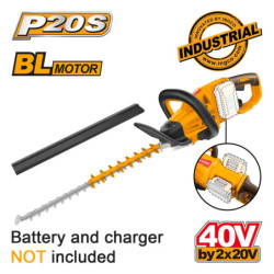 INGCO Μπορντουροψάλιδο Μπαταρίας 2x20V Li-Ion SOLO (CHTLI40028)