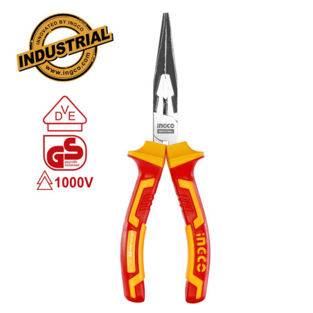 INGCO Μυτοτσίμπιδο Ηλεκτρολόγου VDE 200mm Ίσιο (HILNP28208)