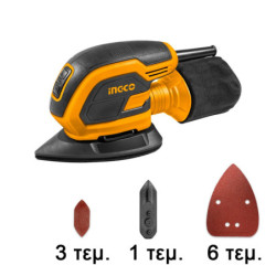 INGCO Παλμικό Τριγωνικό Τριβείο Χούφτας 65W (MS6505)