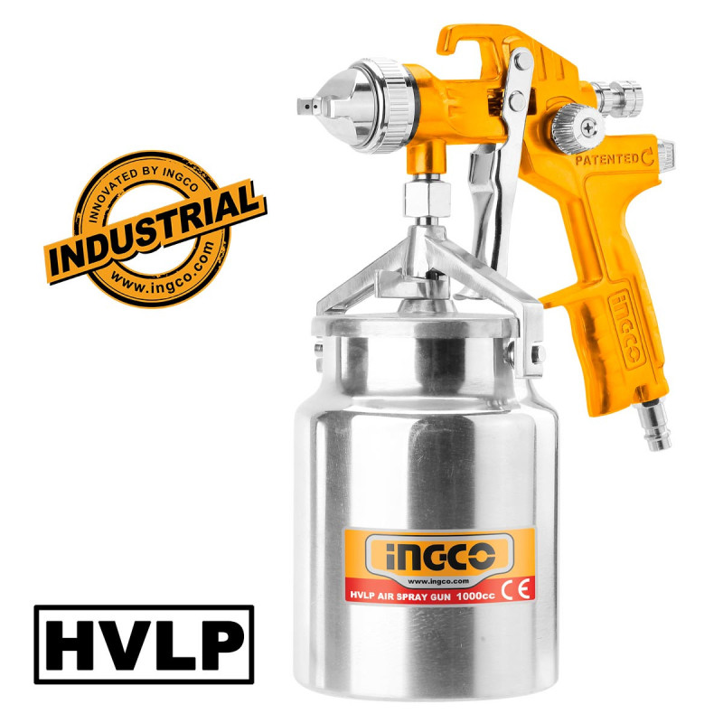 INGCO Πιστόλι Βαφής Αέρος HVLP Κάτω Δοχείο (ASG2101)