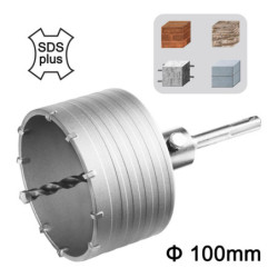 INGCO Ποτηροκορώνα Μπετού-Τούβλου SDS plus 100mm (HCB1001)