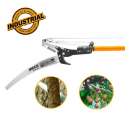 INGCO Πριόνι και Ψαλίδι Κλαδέματος με Τηλεσκοπικό Κοντάρι 14" (HEPS25281)