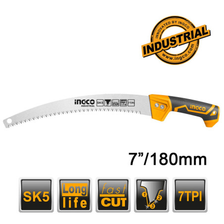 INGCO Πριόνι Κλαδέματος Καμπυλωτό 13" (HPS3308)