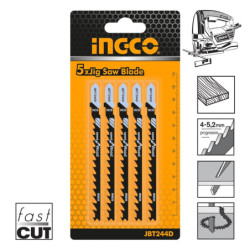 INGCO Πριονόλαμες Σέγας Ξύλου 5 τεμ. 100mm (JBT244D)