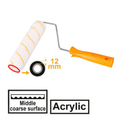 INGCO Ρολό Βαφής Κοντή Τρίχα 9" με Ύψος Ινών 12mm (HRHT282302)