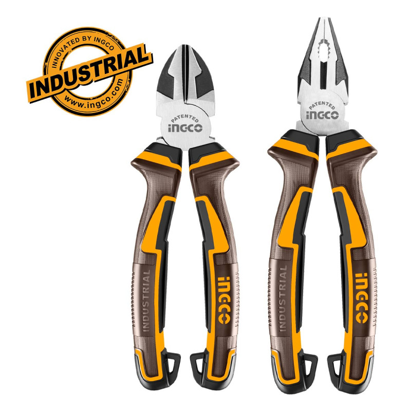 INGCO Σετ Πένσα 200mm και Πλαγιοκόπτης 180mm (HKPS28216)