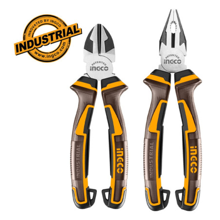 INGCO Σετ Πένσα 200mm και Πλαγιοκόπτης 180mm (HKPS28216)