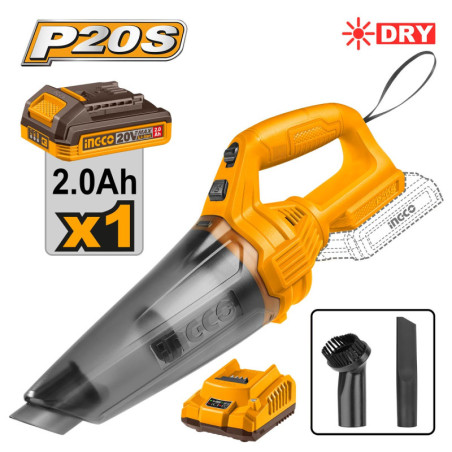 INGCO Σκούπακι Μπαταρίας 20V Li-Ion 140W (CVLI20126)