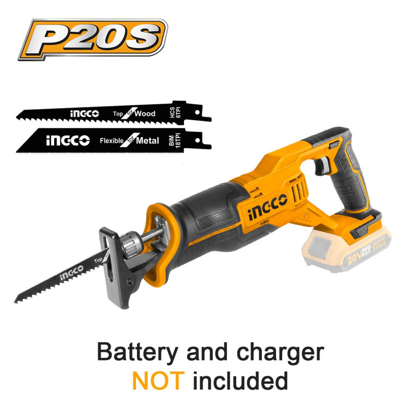 INGCO Σπαθόσεγα Μπαταρίας 20V Li-Ion SOLO (CRSLI1152)