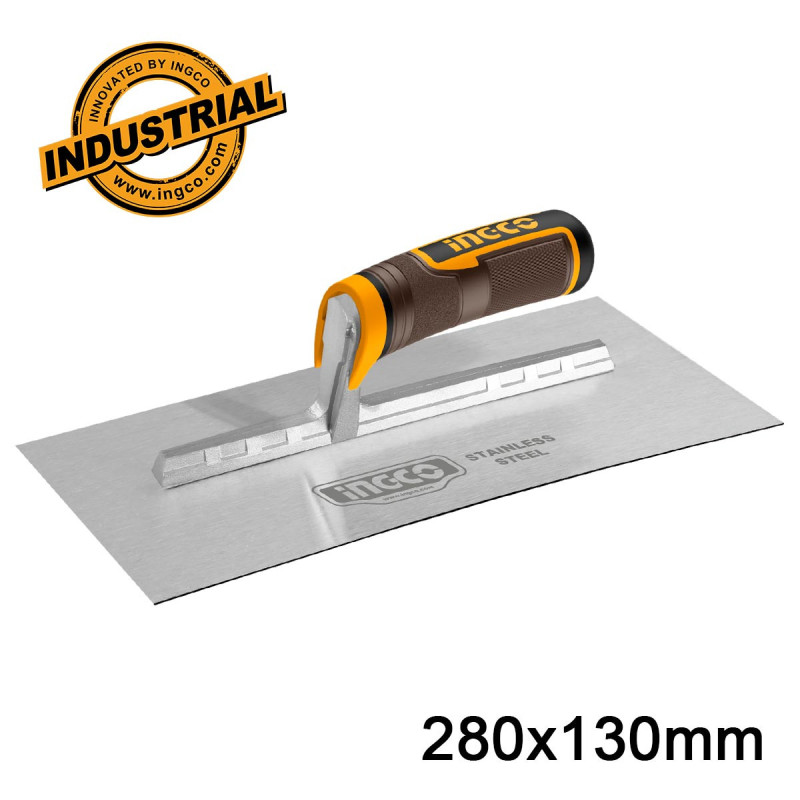 INGCO Σπάτουλα Πλακιδίων Ίσια INOX 280x130mm (HPT28138)
