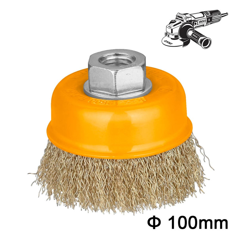 INGCO Συρματόβουρτσα Γωνιακού Tροχού M14 100mm (WB11001)
