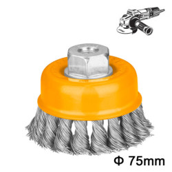 INGCO Συρματόβουρτσα Γωνιακού Tροχού M14 75mm (WB20751)