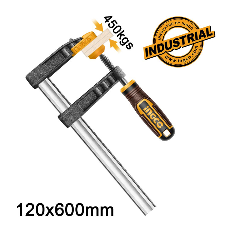 INGCO Σφιγκτήρας Μαραγκών Βαρέος Τύπου 120x600mm (HFC021205)