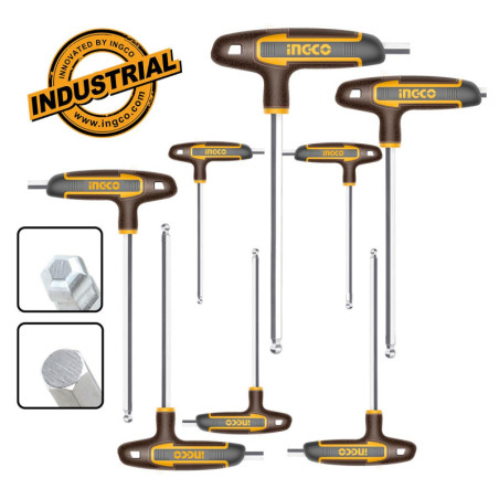 INGCO Ταφ Άλλεν Μπίλλιας Σετ 8 τεμ. 2-10mm (HHKT80828)