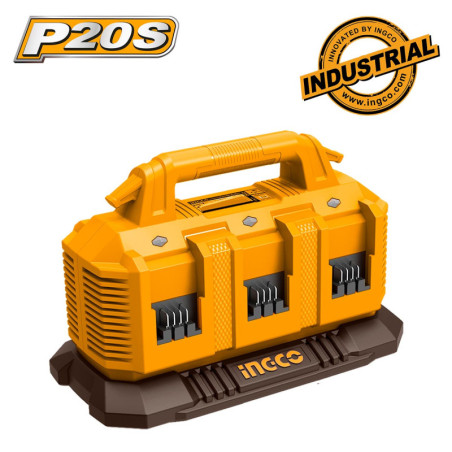 INGCO Ταχυφορτιστής 6 Θέσεων 6x20V 4A (FCLI2064)