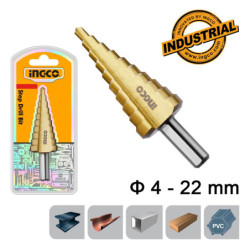 INGCO Τρυπάνι Κωνικό με Διαβάθμιση 4-22 mm (AKSDS42203)